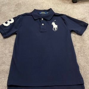 Boys navy polo